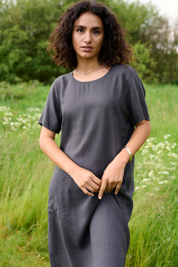 Kaffe Milia Dress- Black Oyster