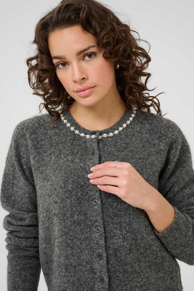 Kaffe Roxy Cardigan - Grey Melange