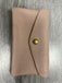 Italian leather button purse- large