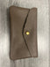 Italian leather button purse- large