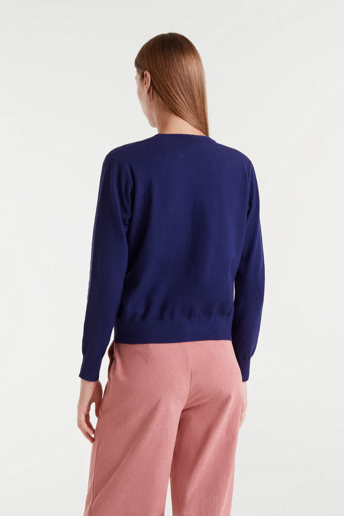 Compania Fantastica Navy Blue Knit Sweater