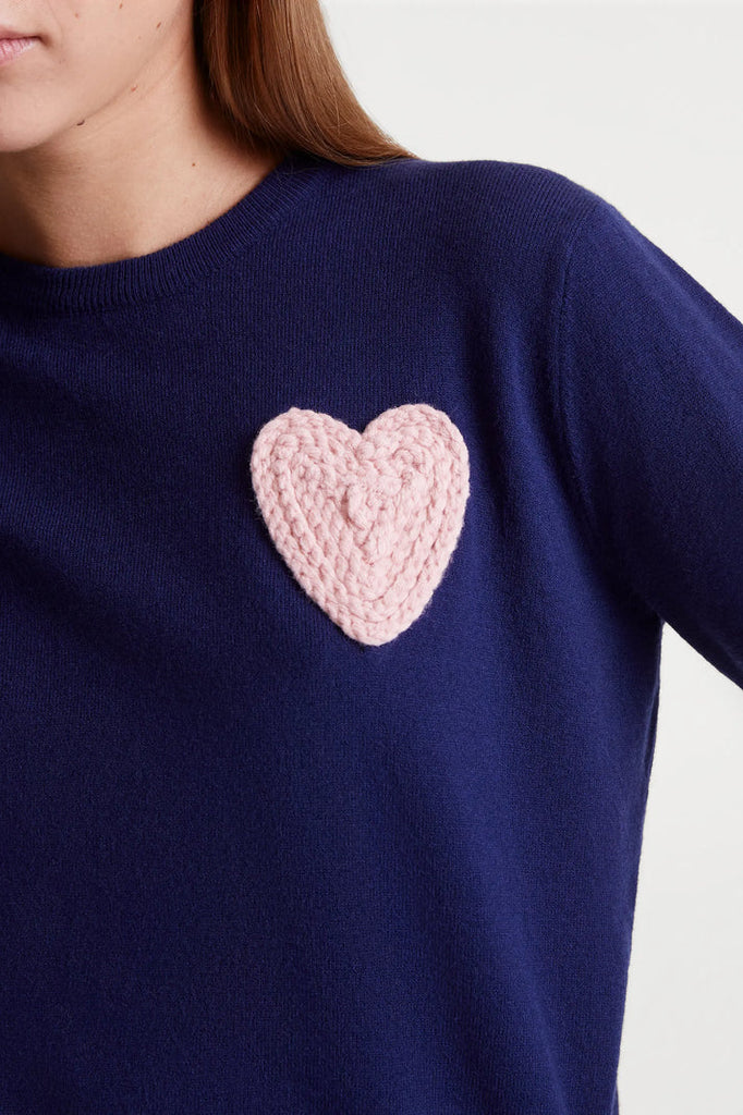 Compania Fantastica Navy Blue Knit Sweater