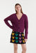 Compania Fantastica Burgundy Knitted Cardigan