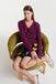 Compania Fantastica Burgundy Knitted Cardigan