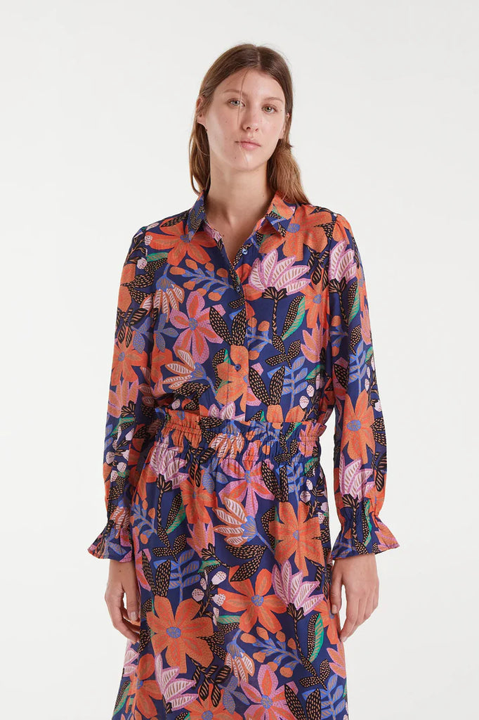 Compania Fantastica Light Crepe Shirt- TigerLily