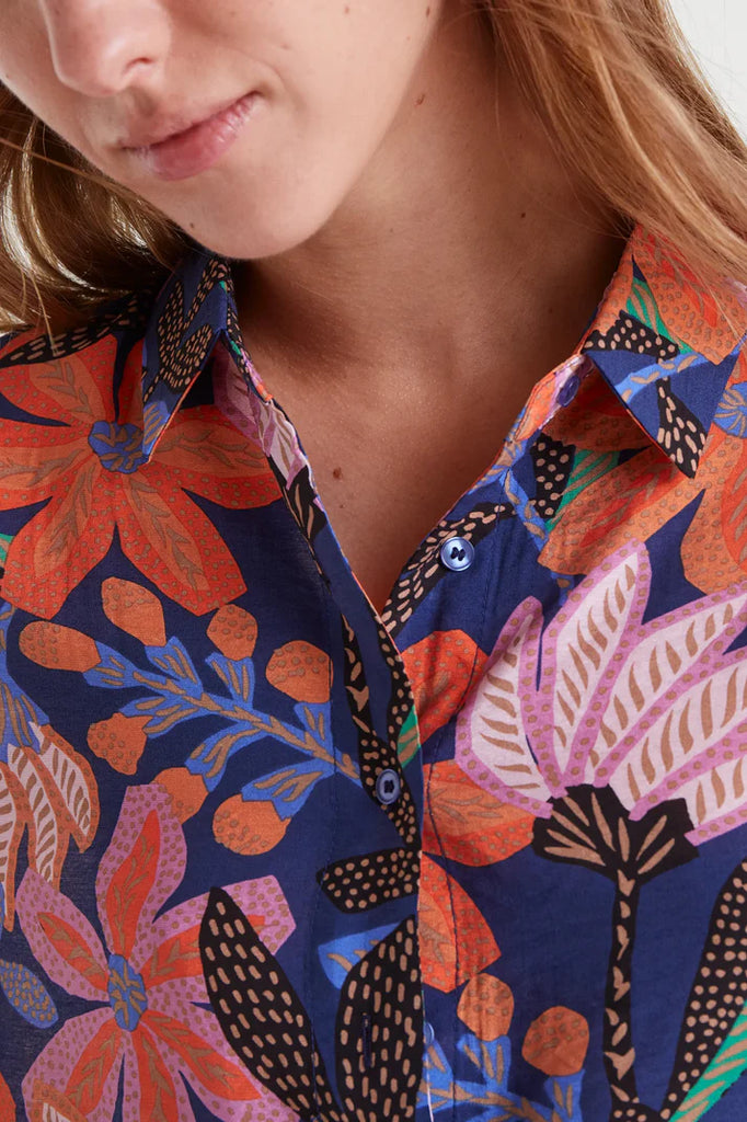 Compania Fantastica Light Crepe Shirt- TigerLily