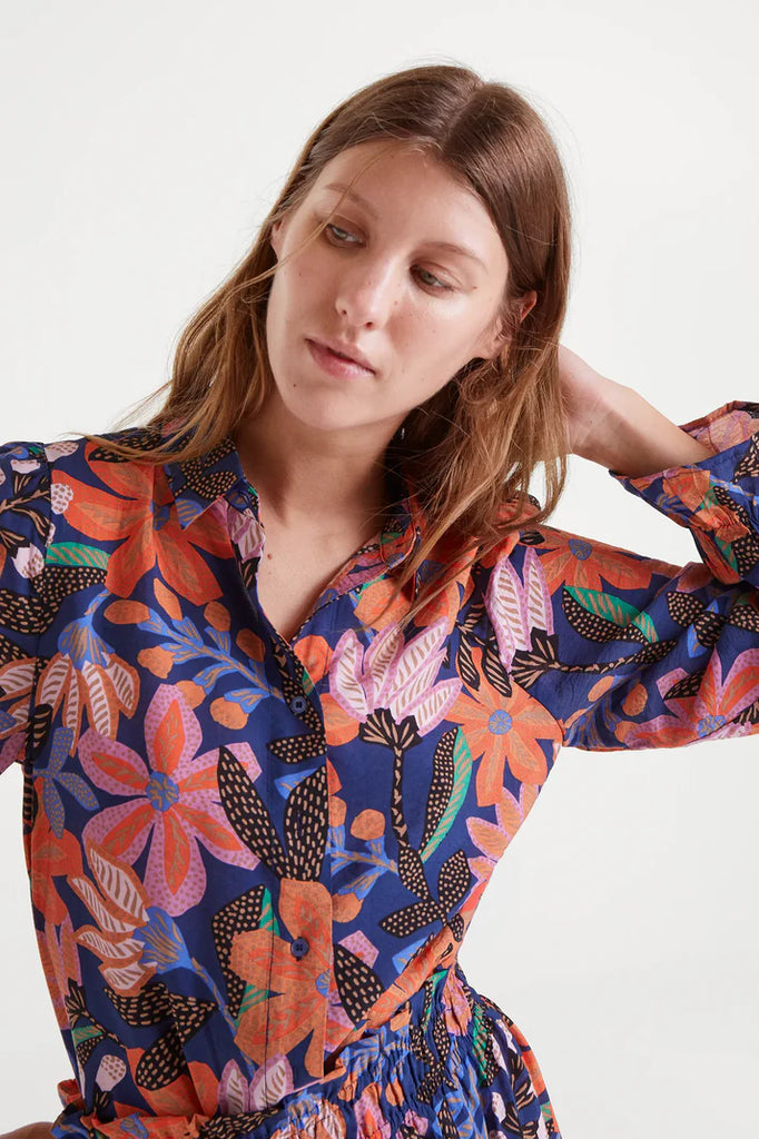 Compania Fantastica Light Crepe Shirt- TigerLily
