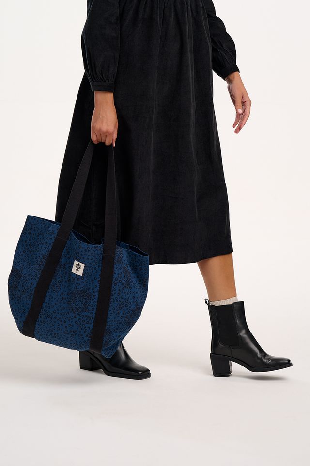 Sugarhill Brighton Adrianna Midi Smock Dress- Black Cord