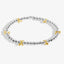 Joma Jewellery Bracelet Bar Silver Base Gold Kisses