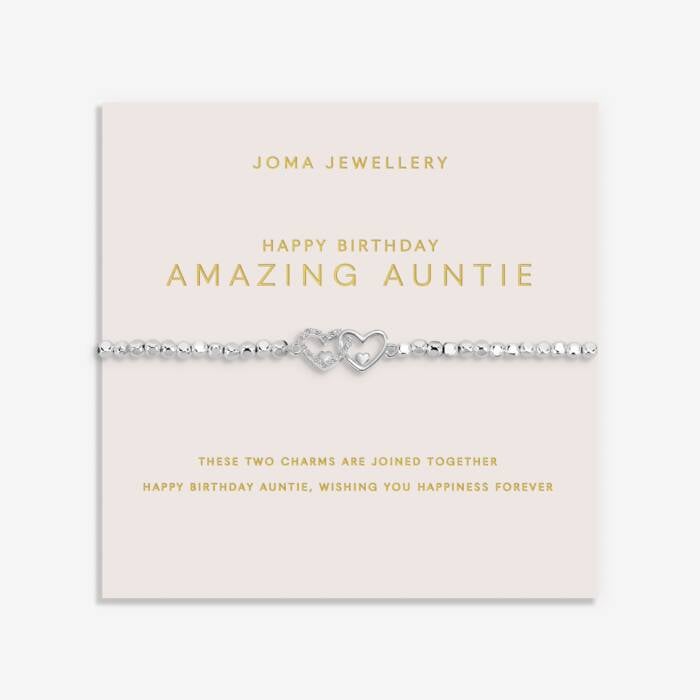 Joma Jewellery Forever Yours Happy Birthday Amazing Auntie Bracelet