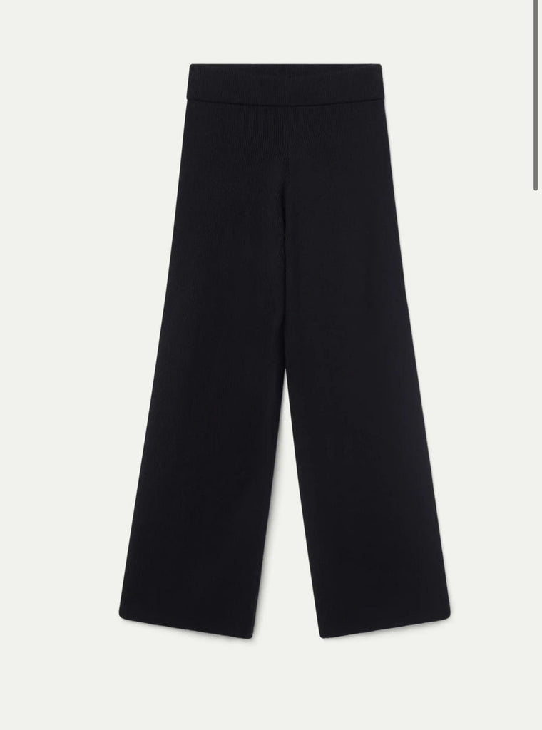 Compania fantastica Black Knit Straight Trousers