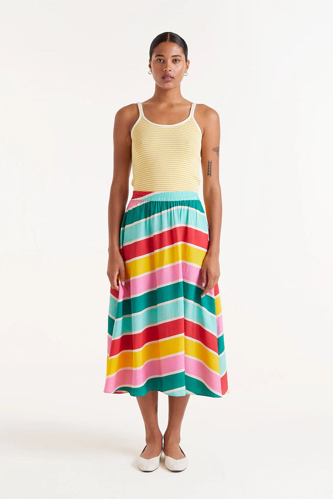 Compania Fantastica Striped Colour Wave Skirt