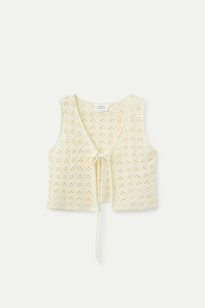 Compania Fantastica Crochet Bow Top