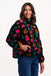 Sugarhill Brighton- Hartley Zip Up Fleece- Black, Colourful Shapes