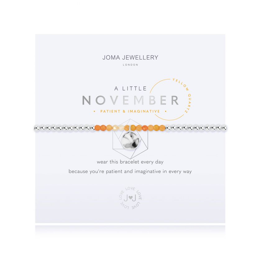 Joma Jewellery A Little Birthstone November Yellow Quartz