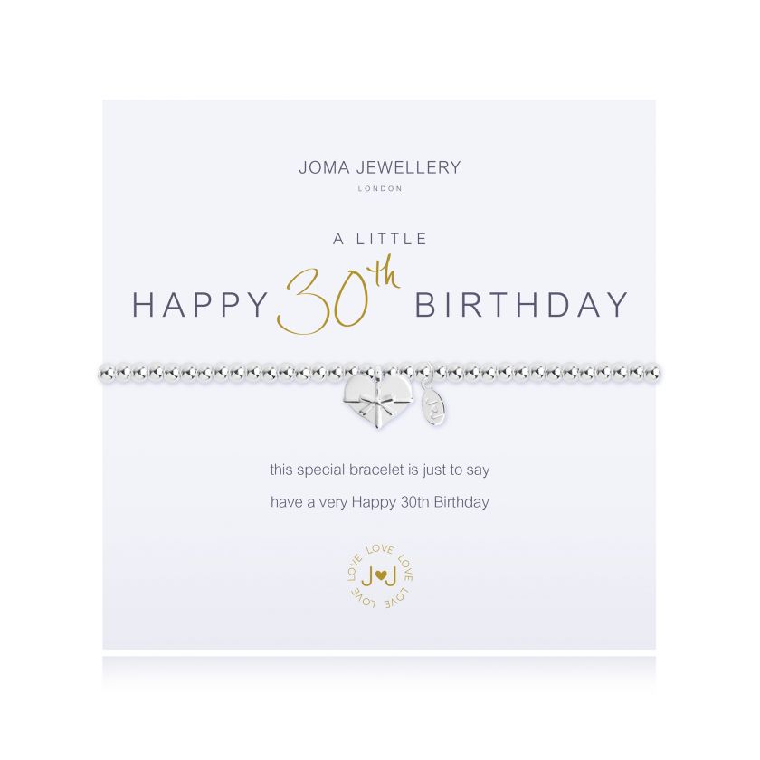 Joma Jewellery A Little Happy 30Th Birthday Bracelet