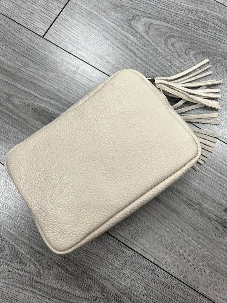 Italian Leather White Bag