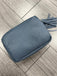 Italian Leather Pale Blue Bag