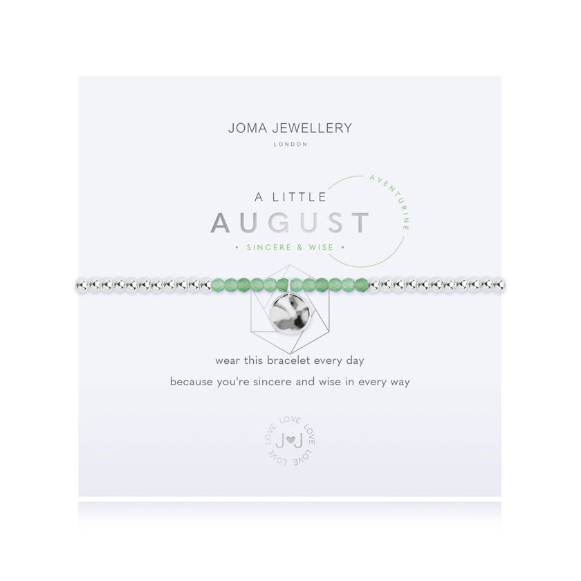 Joma Jewellery A Little Birthstone August Aventurine