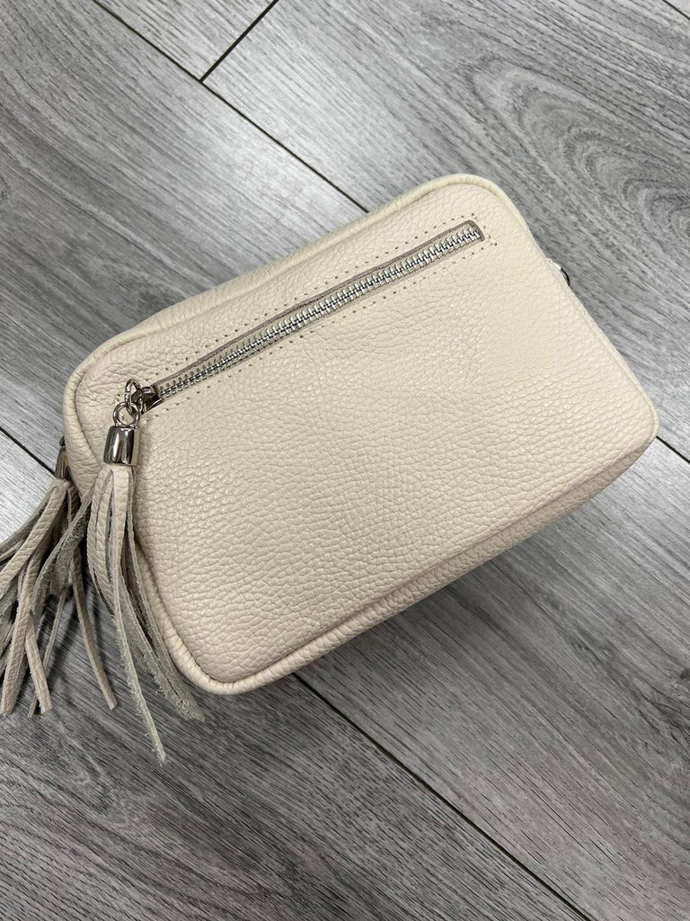 Italian Leather White Bag
