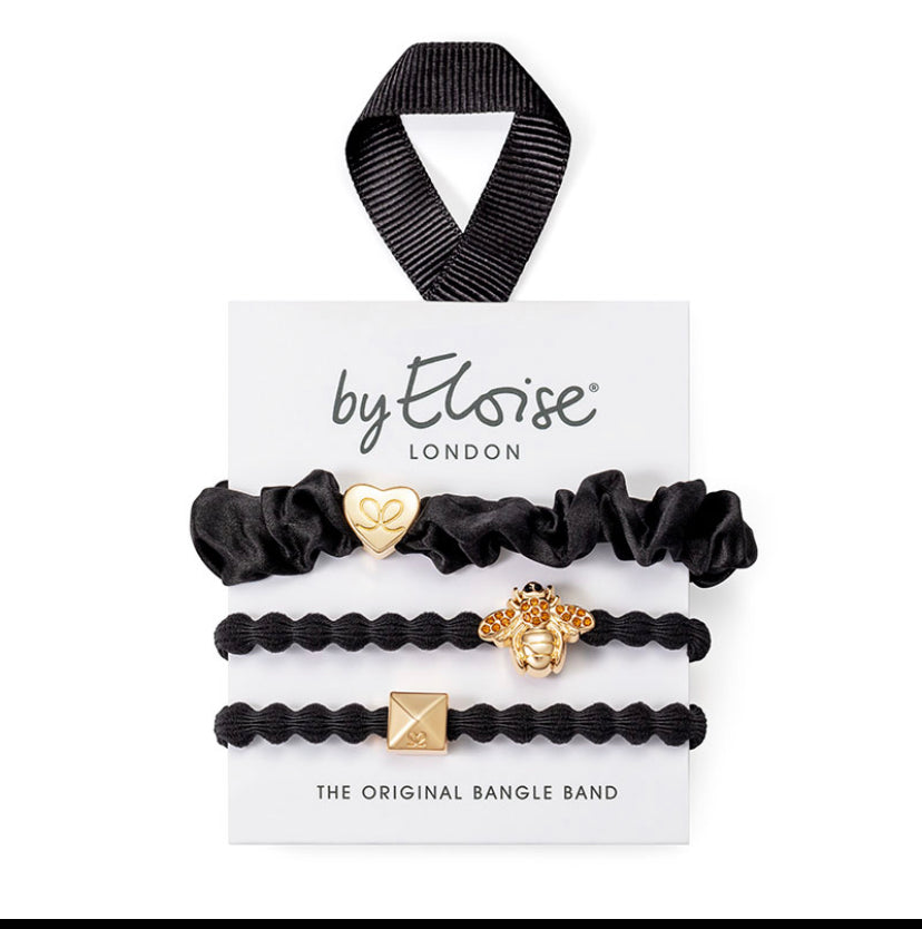 ByEloise Hair Bangle - Bee Black Set
