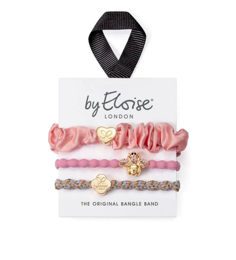 ByEloise Hair Bangle- Think Pink Set