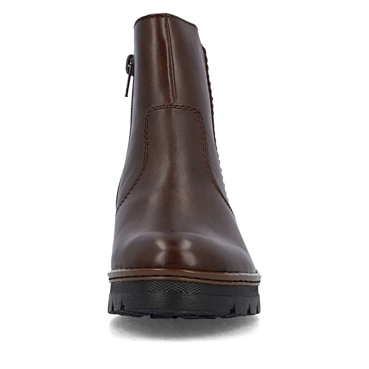 Rieker Leather Short Brown Boots