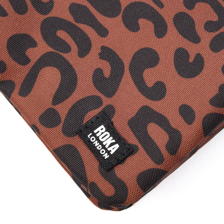 Roka London CarnabyB XL Crossbody Bag- Leopard Stripe