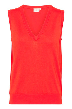 Kaffe Lizza Knit Vest- Grenadine