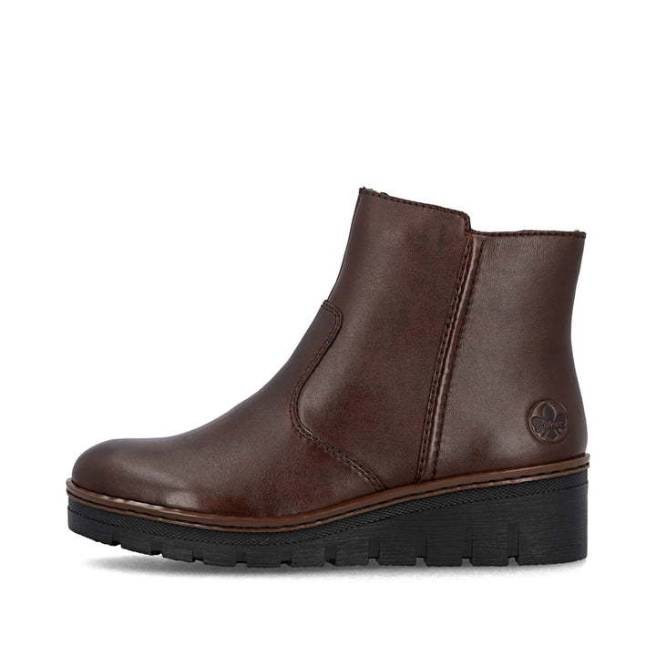 Rieker Leather Short Brown Boots