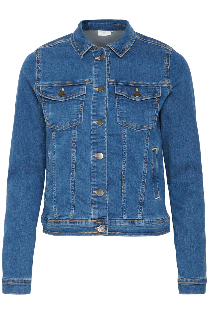 Kaffe Vicky Jean Jacket - Medium Blue washed Denim