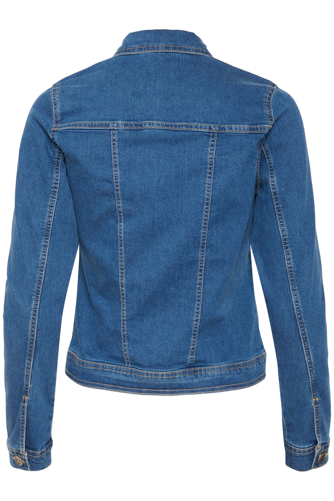 Kaffe Vicky Jean Jacket - Medium Blue washed Denim