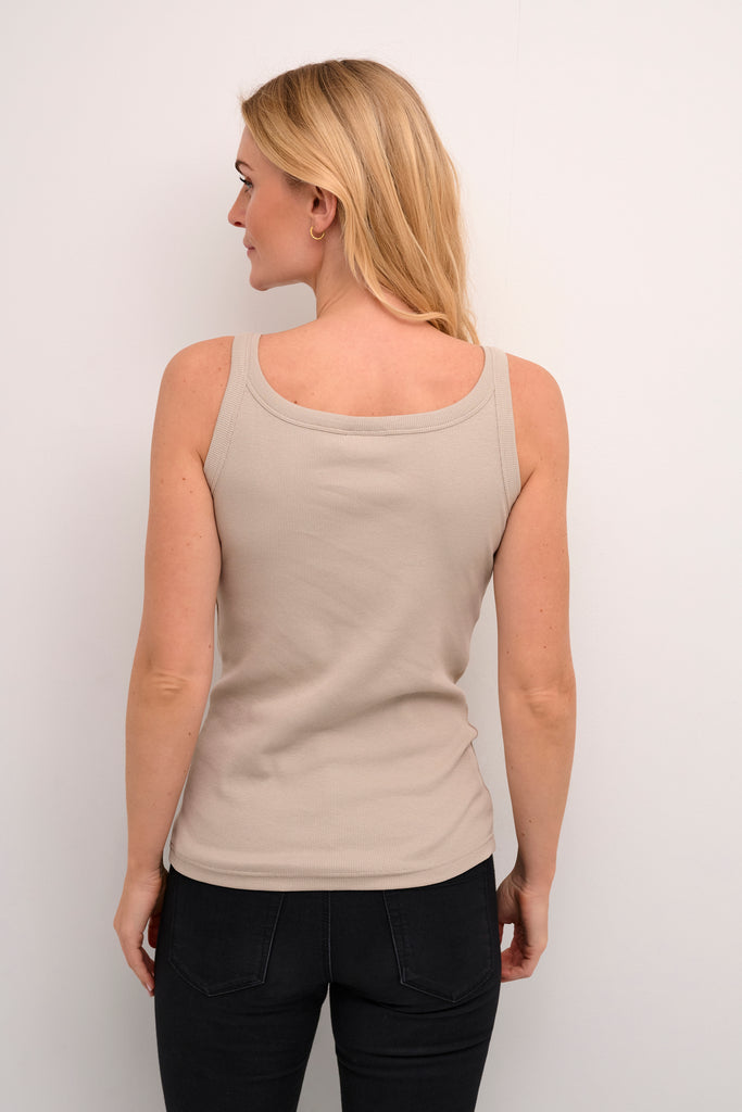 Kaffe Carna Tank Top- Feather Gray