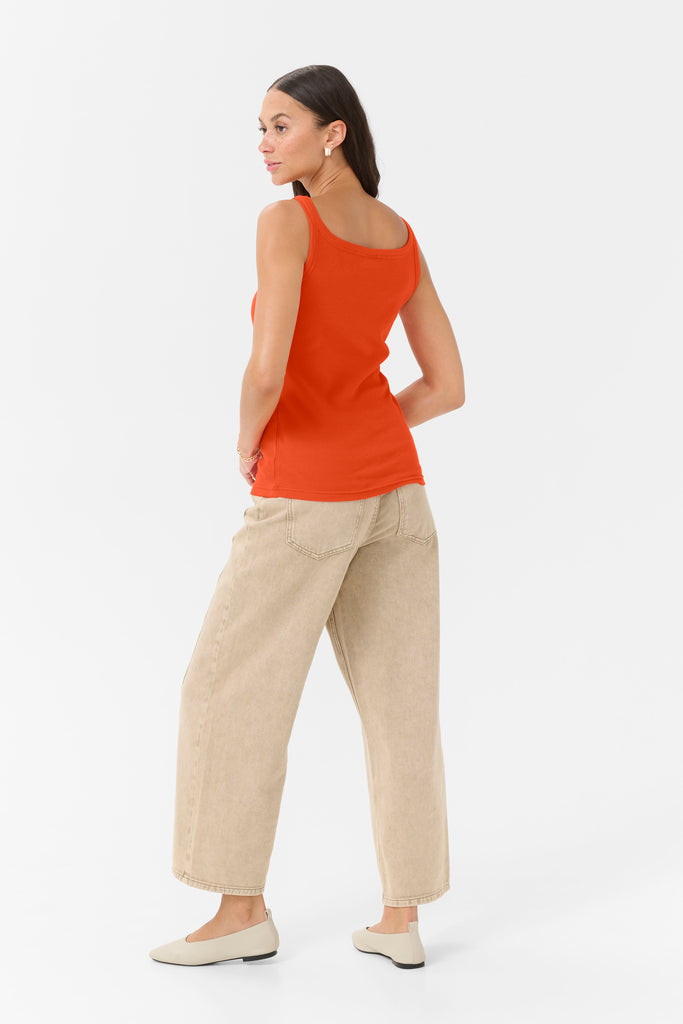 Kaffe Carne Tank Top- Grenadine