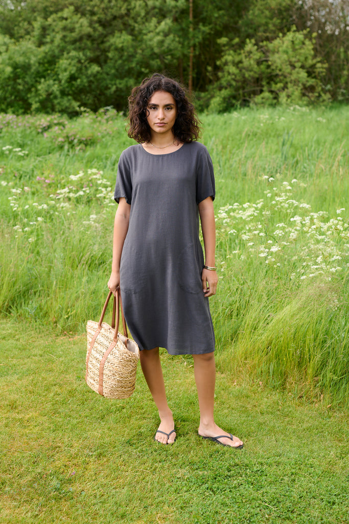 Kaffe Milia Dress- Black Oyster