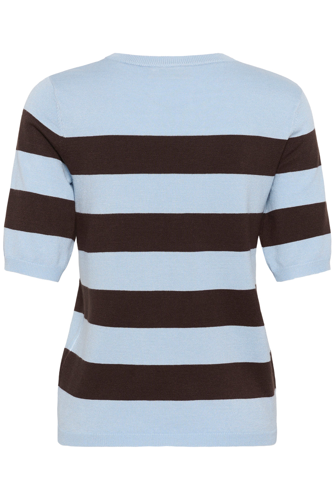 Kaffe KAlizza Striped Knit- Blue Fog/ Brown