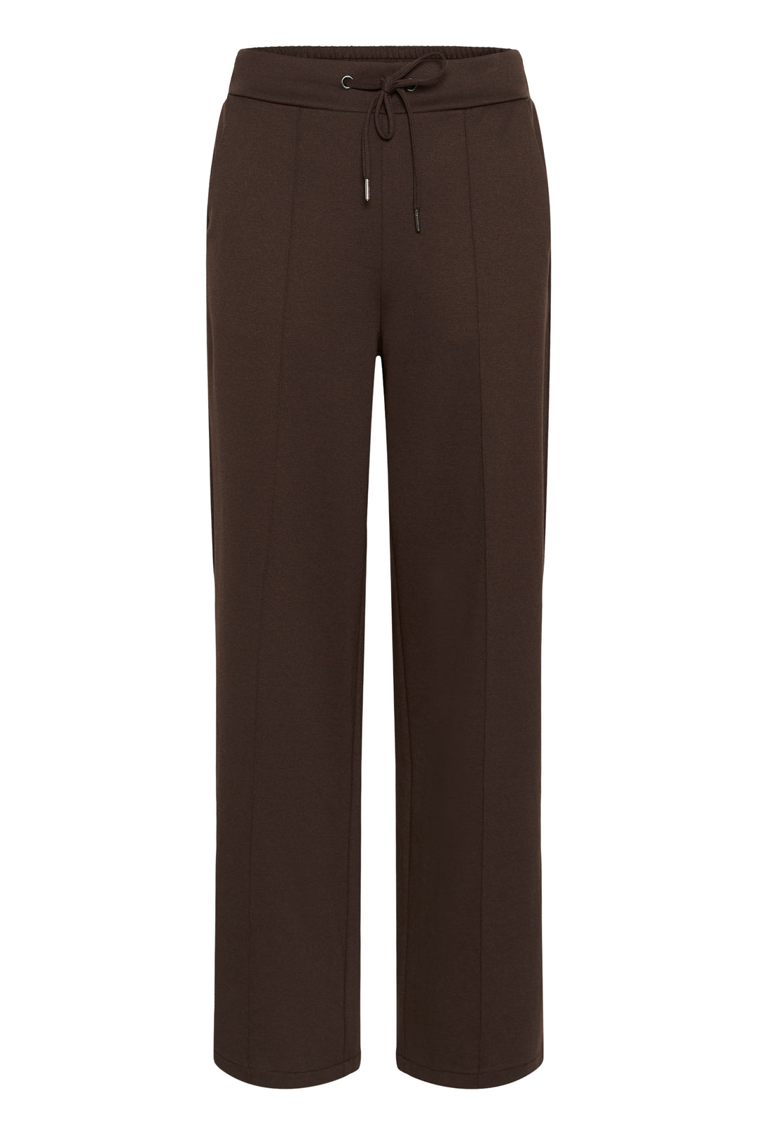 Kaffe Jenny Straight Leg Trousers- Coffee Bean