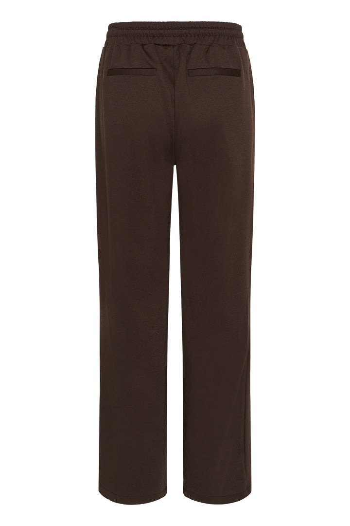 Kaffe Jenny Straight Leg Trousers- Coffee Bean