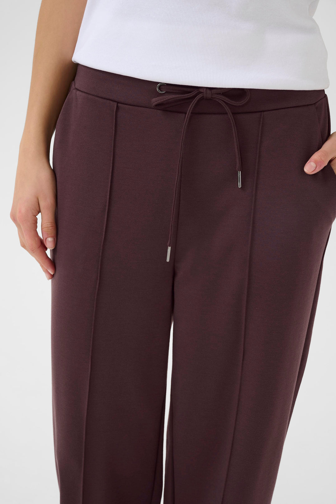 Kaffe KAjenny Straight Pants- Fudge