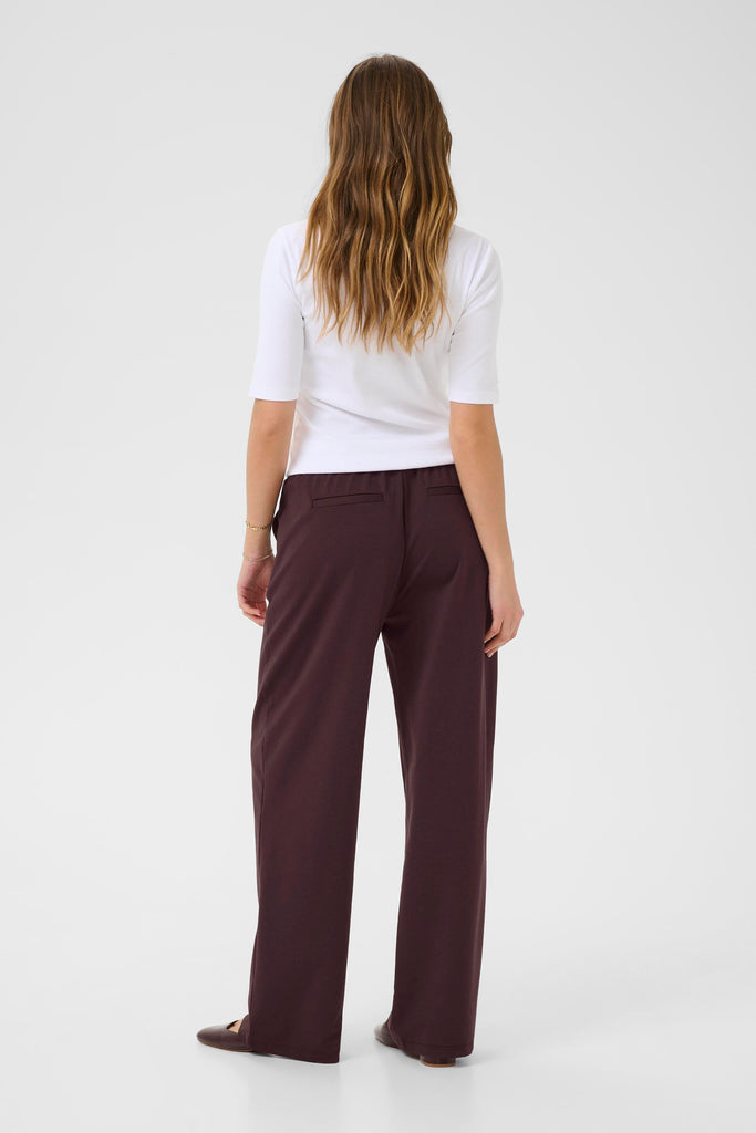 Kaffe Jenny Straight  Leg Pants- Fudge