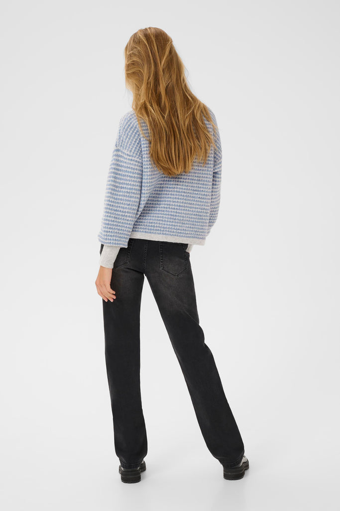 Kaffe Ellery Knit Pullover- Light Grey
