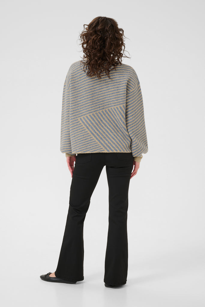 Kaffe Averana Pullover- Feather GreyMel/Windward
