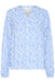 Kaffe Mathilde Blouse Blue/Chalk Graphic