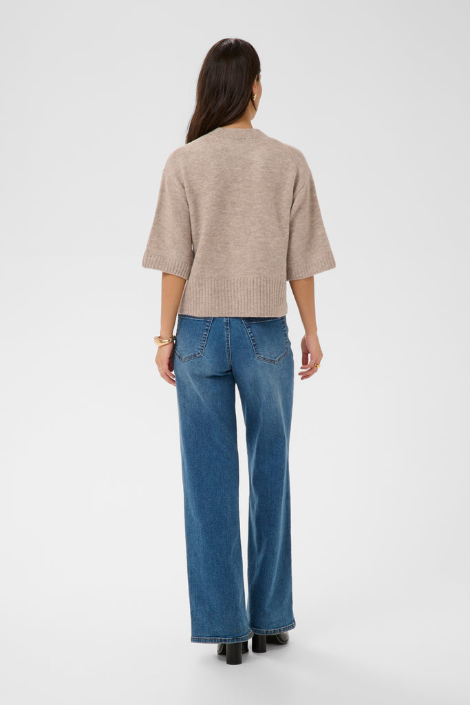 Kaffe KArosie Cardigan - Feather Gray Melange