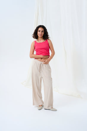 Kaffe Milia Wide leg Pants- Feather Grey