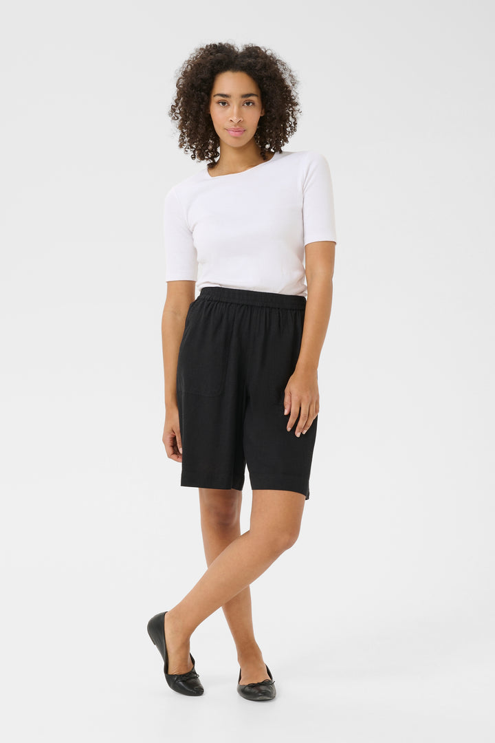 Kaffe KAmilia Shorts- Black Deep