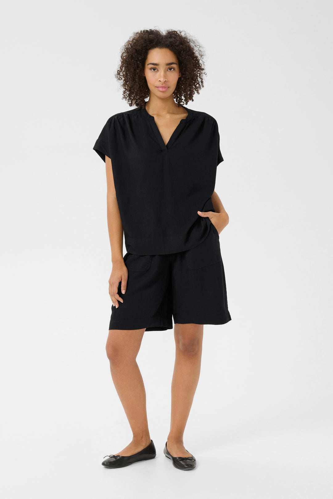 Kaffe KAmilia Top- Deep Black