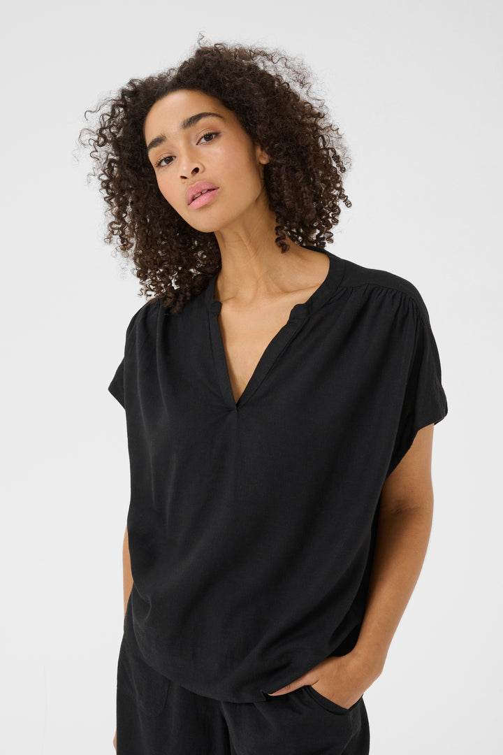 Kaffe KAmilia Top- Deep Black