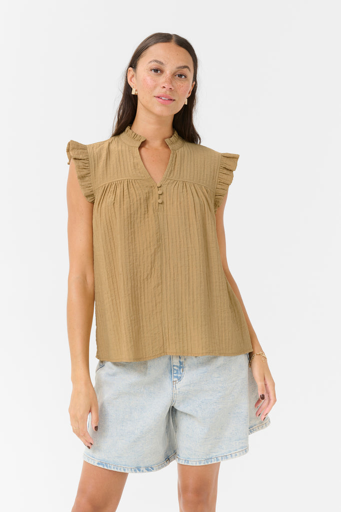Kaffe Liany Via Blouse- Starfish