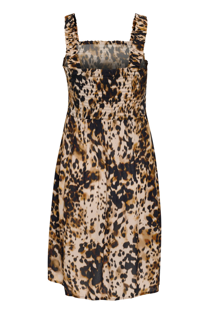 Kaffe Thora Amber Dress- Leopard Print